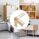thumbnail image 4 of Juego de protectores de esquinas con bordes suaves, material de PVC, color beige, 3 formas para seguridad de muebles y hogar, adhesivo sin perforación, 4 piezas., 4 of 6