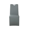 thumbnail image 3 of Milan Eva Handle-Back Faux Leather Side Chair in Gray (Set of 2), 3 of 9