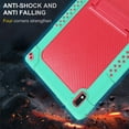 thumbnail image 5 of SOATUTO for Vastking KingPad K10 / KingPad K10 Pro / KingPad Z10 Tablet Case Shockproof Kids Friendly with Stand Shoulder Strap for BYYBUO SmartPad A10 / Oangcc Tab A6 / VVL T2 Tablet (Green-Pink), 5 of 6