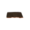 thumbnail image 1 of Baby Doll Bedding Solid Two Tone Crib Skirt/Dust Ruffle, Brown/Orange, 1 of 1