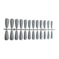 thumbnail image 1 of 24 Pieces False Nails Glitter Shimmering Powder Full Cover Artificial Nail Tips Simple Operation Fingernail Decal DIY Accessory sliver, 1 of 8
