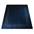 thumbnail image 3 of Rugsotic Carpets Hand Knotted Wool Area Rug 8'x10' Blue Contemporary Rectangle Indoor Rug for Living Room, Bedroom Antimicrobial L00531, 3 of 8