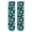 Camouflage - Sky Blue - Independent Packaging, variant on Leopard print calf socks, printed stockings, mid length socks, fashionable and versatile colorful socks (2 pairs)