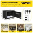 thumbnail image 6 of Vevor ZWSBXXHSWC22LQN18V0 0.8 cu. ft. Fingerprint Safe Box for Money with 2 Keys, 6 of 11