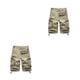 thumbnail image 3 of Pantalones cortos Cargo Qarigey para hombre Caqui 2piezas, 3 of 6