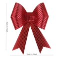 thumbnail image 3 of Red Sequin Christmas Bow, Large Metallic Glitter Decoration in 4 Sizes for Wreath, Tree, Garland, Door, Gift Box and Holiday Decor, 3 of 6