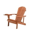 thumbnail image 3 of W Unlimited SW2101WN-CH2ET Earth Collection Adirondack Chair with Phone & Cup Holder, Walnut, 3 of 5