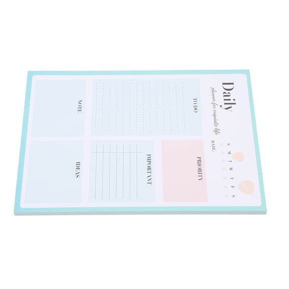WRISTBIQUE Daily Schedule Notepad Adults Daily Planning 1Pcs 8.45X6.13X0.39In