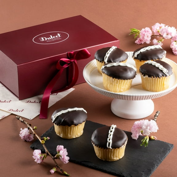 Dulcet Gift Baskets Happy Birthday Chocolate Covered Jumbo CupCake Gift Basket