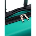 thumbnail image 4 of Wrangler 20-inch Rolling Hard Side Carry-on Spinner Luggage, Teal, 4 of 8