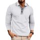 thumbnail image 1 of pstuiky Camisas de invierno de manga larga para hombre, Cárdigan informal de manga larga con botones y bolsillo para hombre top de hombre m, 1 of 7