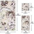 thumbnail image 2 of Coolnut 3 PCS Towel Floral Pattern Cotton Bath Towel Set (1 Bath Towel, 1 Hand Towel, 1 Washcloth) for Bathroom, Super Soft and Quick Dry Towels, 2 of 6