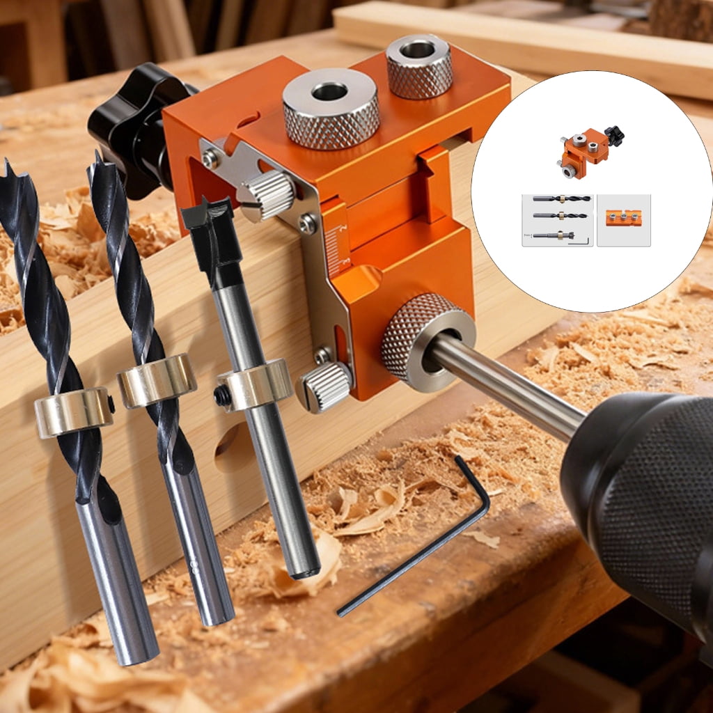 Heavy Duty Woodworking 3 In 1 Dowel Jig Dowel Camera Jig Wood Hole Drilling Guide