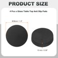 thumbnail image 2 of Non Slip Furniture Pads 1-1/2" (38mm x 10mm), 4Pcs Round Rubber Feet Anti-Scratch, 2 of 7