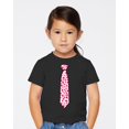 thumbnail image 2 of Wild Bobby Cute Pink Red Hearts Valentine's Day Tshirt Tie, Baby Clothes 1st Valentines Day Toddler Crew Graphic T-Shirt, 2 of 6
