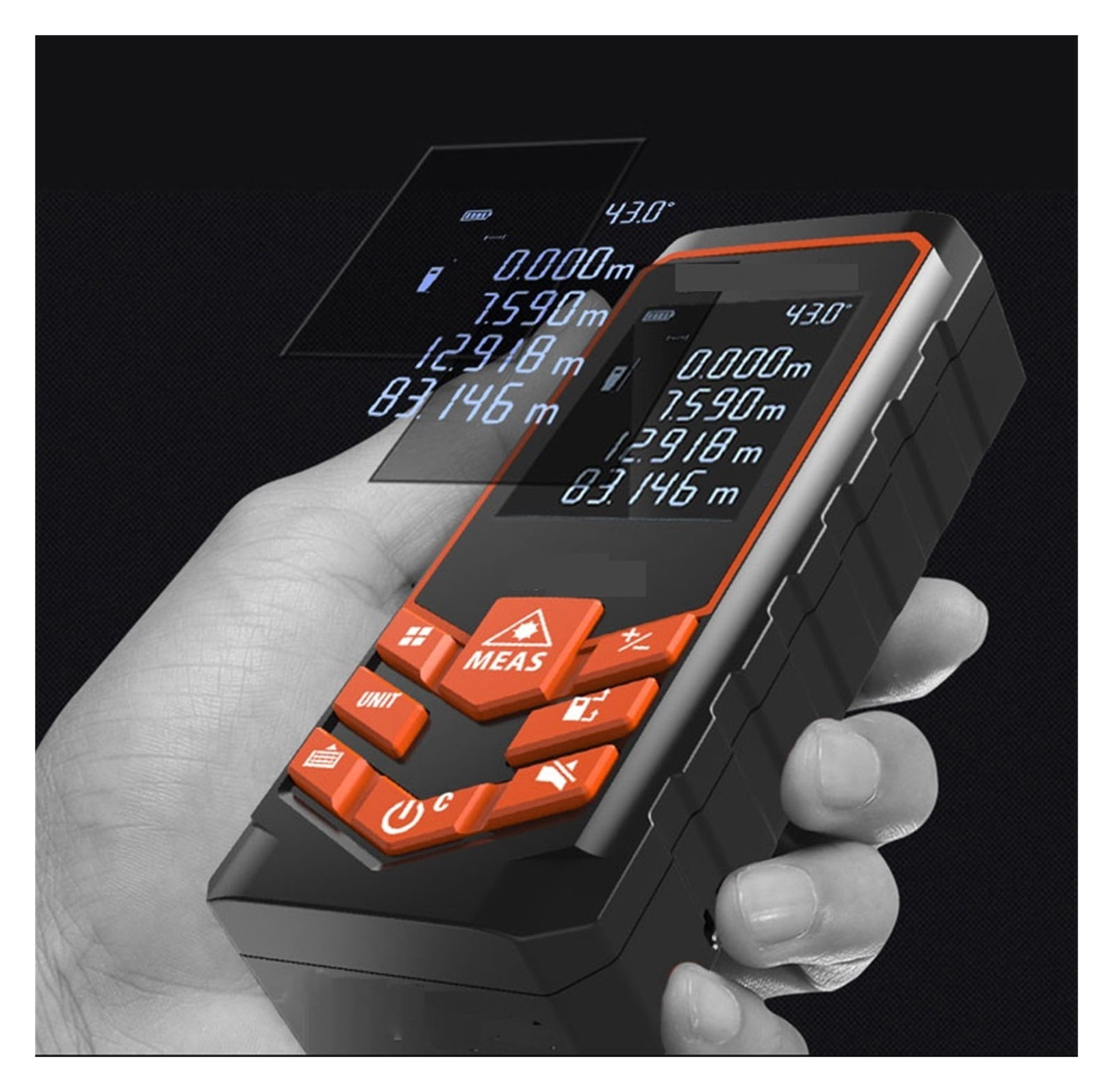 Ran Finder 66U Auto Level Distance Meter Electronic Analysis Measuring Instrument Ranfinder 40m 80m 100m 120m ,High Accuracy Position
