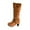 Brown, variant on Fesfesfes Riding Boots For Women Winter Warm High Heel Boots Straight Synthetic Boots Belt Buckle Suede Thick Heel Knight US:5.5(36)
