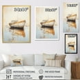 thumbnail image 4 of Designart "Simplistic Horizon With Fishing Boat II" Coastal Boat Floater Framed Canvas Prints, 4 of 5
