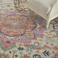 thumbnail image 6 of Nourison Passion Bohemian Ivory/Pink 8' x round Area Rug, (8 Round), 6 of 8