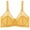 Yellow, variant on Posijego Women's Lace Everyday Bra Plus Size Full Coverage Push up Bra Breathable No Underwire Bras for Women