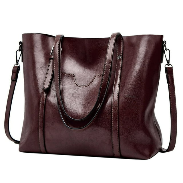QJUHUNG Sacs à Main pour Femmes Grand Sac Seau de Créateur pour Dames Sac à Main en Cuir