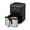 Stainless Steel & Black, variant on Kitchen Elite® Air Fryer, 7 in-1 Digital Compact Airfryer, Easy for Simple Meals & Snacks with Tray, 90% Less Oil, Nonstick & Dishwasher Safe Basket, 2QT Space Saving, Gray, Beautiful & Convenient
