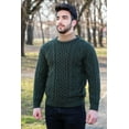 thumbnail image 3 of SAOL 100% Merino Wool Men's Aran Cable Knit Irish Sweater Fisherman Pullover, 3 of 8