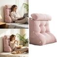 thumbnail image 5 of Wedge Pillow – Reading & Bed Rest Pillow for Sitting in Bed, Couch, or Floor, Multi-Purpose Headboard Wedge for Sleeping, Leg & Back Support, Neck Cushion & Washable Cover, 5 of 10