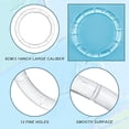 thumbnail image 4 of 4 Pack Wind Chime Supplies Top Ring Transparent Top Circles of Wind Chime Wind Chime Making Supplies Acrylic O Ring with 1 Roll Elastic Thread for Outdoor Home Garden Patio, 4 of 7