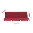 thumbnail image 5 of Outdoor Swing Cushion Cover Patio Swing Cushion Replacement 3 Seater Swing Seat Cushion Cover Waterproof, 5 of 7