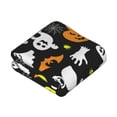 thumbnail image 5 of Halloween Blanket Throw Blanket for Couch Sofa and Bed, spider web pumpkin halloween Halloween Plush Throw Blanket, Halloween Decor Fuzzy Cuteness Comfy Flannel Blanket, 5 of 7