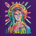thumbnail image 6 of Wild Bobby Rainbow Painted Mother Mary Dean Russo Design Inspirational/Christian Unisex Crewneck Sweatshirt, Purple, XX-Large, 6 of 6