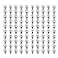 thumbnail image 2 of Hollow Binder Clips,100Pcs Peach Binder Clips Peach Binder Clips Small Paper Clips Optimal Efficiency, 2 of 5