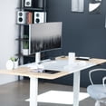 thumbnail image 2 of VIVO White & Light Wood 71 x 30 inch Table Top for Sit Stand Desk Frames, 2 of 8