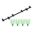 thumbnail image 1 of Fishing Rod Bracket, Environmentally Friendly Materials Wear Resistant Easy Store Adjustable Fish Pole Rest Long Service Life Durable  For Outdoor Fishing 4 Head 45cm Bracket+4pcs Bracket Head, 1 of 8