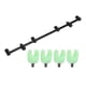 thumbnail image 1 of Soporte para caña de pescar Aleación de aluminio Resistente al desgaste Durable Fácil de usar en la tienda Soporte para caña de pescar para pesca al aire libre(4 head 45cm bracket4pcs bracket head ), 1 of 5
