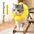 thumbnail image 5 of Cat Small Dog Recovery Collar, Cute Sunflower Neck Cone After Surgery, Adjustable Pet Cone Collar, Cone Surgery Recovery Elizabethan Collars for Small Pets, 5 of 7