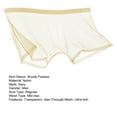 thumbnail image 7 of zeranth Men Sexy Transparent See-Through Mesh Shorts Panties Ultra-Thin Seamless Breathable Mid-rise Underpants, 7 of 7