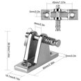 thumbnail image 3 of LYUMO Boat Hinge Pin,Pin Hinge,2pcs Stainless Steel Quick Release Boat Deck Lover Hinge 90 Pin Accessory, 3 of 8