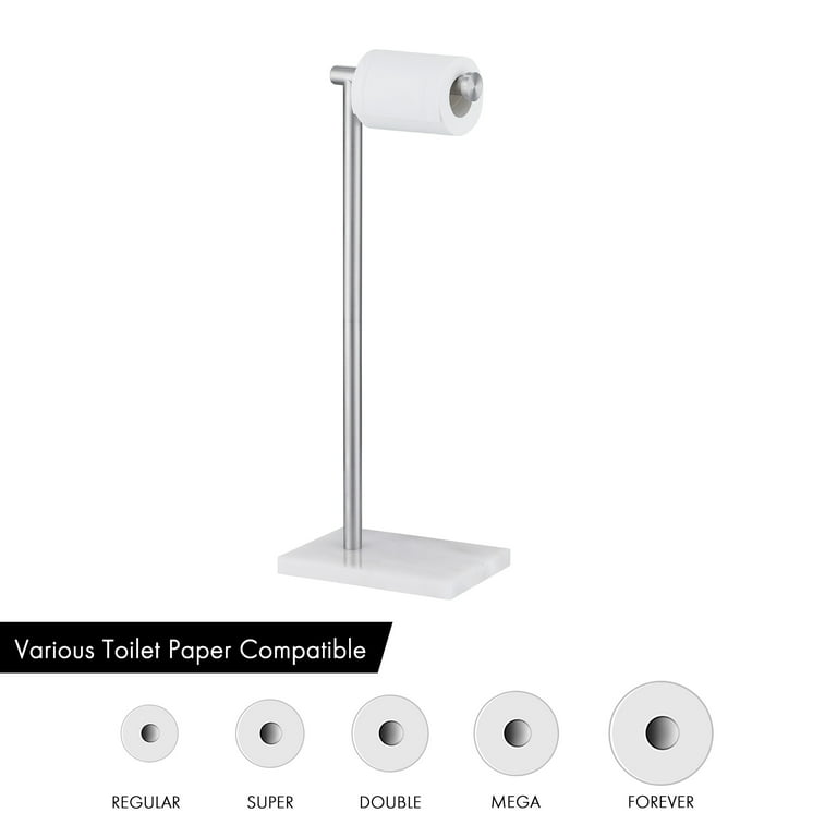 KES Toilet Paper Holder Stand, Freestanding Toilet Paper Roll