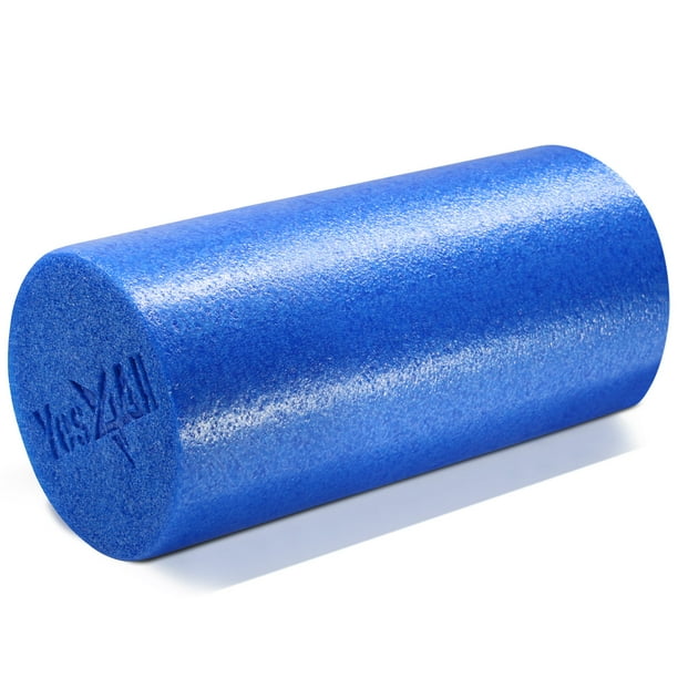 Yes4All 12 inch Foam Roller Exercise Foam Roller (Blue)
