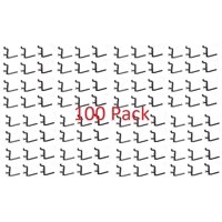 L Style Plastic Black Locking Pegboard Hook Kit - Multi-Pack / Garage storage jewelry tools crafts Plastic Peg board hooks - Black 100 Pack