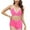 Pink, variant on WREESH Womens Two Piece Swimsuit Halter Bikini Set New Fashion Swimwear Casual Bikini Set Swimsuit Beach Bathing Suit Blue