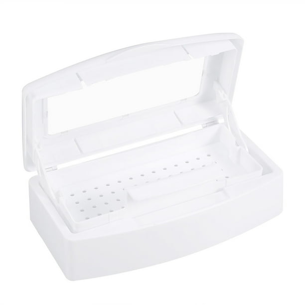 Bandeja esterilizadora de herramientas para uñas, caja de esterilización, contenedor de desinfección, herramientas de manicura para salón