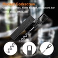 thumbnail image 5 of 3Pack Travel Corkscrew Pocket Corkscrew Portable Rectangle Wine Opener, Black, 5 of 5