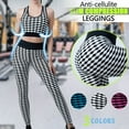 thumbnail image 6 of Workout Outfits for Women 2 Piece Ribbed Seamless Crop High Waist Yoga Leggings Sets, 6 of 6