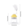 thumbnail image 3 of Juguete interactivo para gatos con afeitadora de hielo giratoria, plumas y campana - Dispensador automático de tarros y premios para entretenimiento interior, 3 of 6