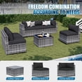 thumbnail image 2 of Sunmthink 7-Piece Wicker Patio Furniture Sets, Outdoor Conversation Set with 4 Inches Thick Cushions and Waterproof Cover, 2 of 6