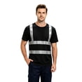 thumbnail image 7 of Urbanix High Vis Shirts for Men Reflective Quick Dry Neon Short Sleeve T Shirt Breathable Cool Fluorescent Top for Night Riding Black XL, 7 of 7