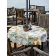 thumbnail image 6 of Sage Green Eucalyptus Outdoor Tablecloth with Umbrella Hole, Spring Floral Botanical Farmhouse Spillproof Waterproof Outdoor Table Cover, Patio Tablecloths for Party/Garden/Picnic, Round 54 inch, 6 of 9